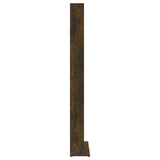 CD Cabinet Smoked Oak 102x23x177.5 cm Engineered Wood 815090