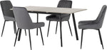 ZNTS Avery Extending Dining Set with Avery Chairs 400-401-198