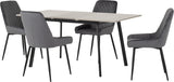 ZNTS Avery Extending Dining Set with Avery Chairs 400-401-198