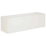Garden Planter White 100 x 30 x 30 cm Cold-rolled Steel 8005220