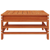 Garden Footrest Solid Pine Wood Wax Brown Pine 865636