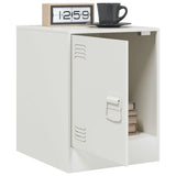 Bedside Cabinets 2 pcs White 34.5x39x44 cm Steel 841618