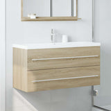 Sink Cabinet Sonoma Oak 100x38.5x48 cm Engineered Wood 856232
