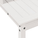 Potting Table with Shelves White 108x50x109.5 cm Solid Wood Pine 832413