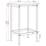 Bar Stool 2 pcs Grey Sonoma 40 x 32 x 74 cm Engineered Wood 8006152