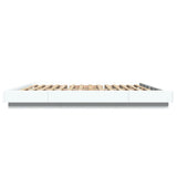 Bed Frame without Mattress White 200x200 cm 3281161