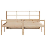 Bookcase Bed without Mattress 180x200 cm Super King Solid Wood Pine 3322022