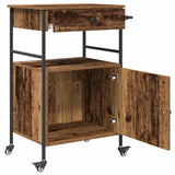 Kitchen Trolley Old Wood 56 x 43 x 89.5 cm Engineered Wood 871666