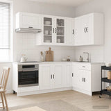 Kitchen Unit PORTO 8 pcs High Gloss White Engineered Wood 3438491