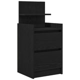 Bedside Cabinet with 2 Drawers Black 38x34x80 cm 861357
