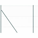 Fence with Posts Green 1.6 x 50 m PVC-coated steel 3352725