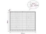 Gabion with 5 mm Wire and 5x10 cm Mesh 100x30x100 cm 3464636