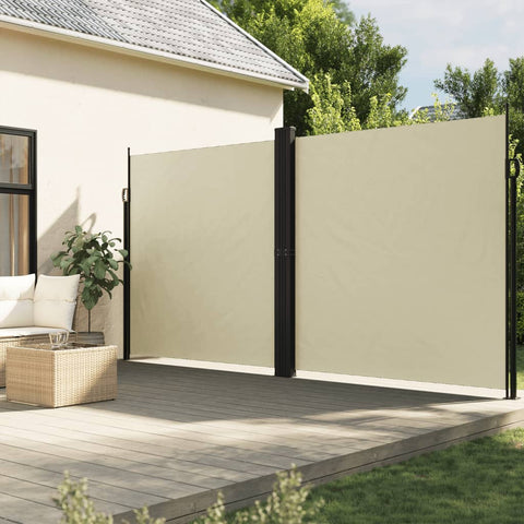 Retractable Side Awning Cream 220x600 cm 4004670