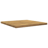Rectangular Table Top 70 x 70 x 3.5 cm Square Solid Acacia Wood 938292