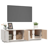 TV Cabinet White 140x40x40 cm Solid Wood Pine 814460