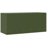 TV Cabinet Olive Green 99x39x44 cm Steel 841647