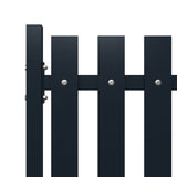 ZNTS Fence Panel Anthracite 174.5x75 cm Powder-coated Steel 146470