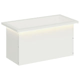 Garden Planter with LED White 30 x 60 x 30 cm Steel 8008086