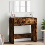 Dressing Table with Mirror Smoked Oak 80x39x80 cm 840706