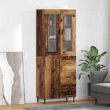 Highboard with Drawer 2 pcs Old Wood Engineered Wood 3415751