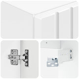 Wall-mounted Bathroom Cabinet White 33 x 34.5 x 100 cm 890652