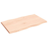 Table Top 100x60x cm Untreated Solid Wood Live Edge 363888
