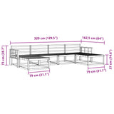 Outdoor Sofa Set 6 pcs Natural Solid Acacia Wood 3367972