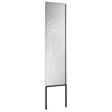 Garden Privacy Screen Silver 32 x 140 cm Galvanised steel 876236