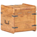 ZNTS Chest 40x40x40 cm Solid Acacia Wood 289647