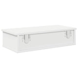 Wall Shelf with Drawers White 60x28x15 cm Engineered Wood 859941