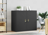 Storage Cabinet Black 90 x 40 x 105 cm Steel 891646