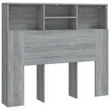 Headboard Cabinet Grey Sonoma Engineered Wood Headboard Cabinet 817247
