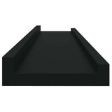 Wall Shelves 4 pcs Black 80x9x3 cm 326669