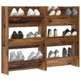 Shoe Cabinet 2 pcs Old Wood 60 x 18 x 90 cm Engineered Wood 875147