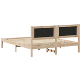 Bed Frame with Upholstered Headboard Dark Grey 160 x 200 cm 878245