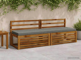 2-Piece Bench Cushions SOEST 2 pcs 100% Polyester Grey 949913