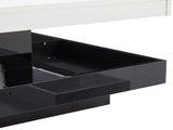 360&deg rotating coffee table, fully functional living room table, high-gloss tabletop with N605P257602B