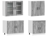 Kitchen Unit KALMAR 4 pcs Grey Sonoma Engineered Wood 3438301