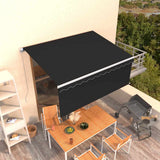 Manual Retractable Awning with Blind 3.5x2.5m Anthracite 3069279