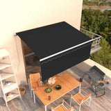 Manual Retractable Awning with Blind 3.5x2.5m Anthracite 3069279