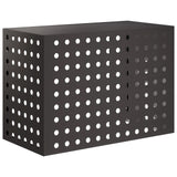 Air Conditioner Cover Black 100 x 50 x 70 cm Steel 8014129