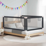 10233 Toddler Safety Bed Rail Dark Grey 200x25 cm Fabric