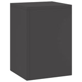 Plant Stand 2 pcs Black 24 x 24 x 35 cm Steel 865806
