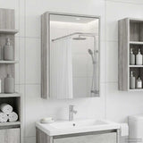 Bathroom Mirror Cabinet with Door Grey Sonoma 43 x 16 x 62.5 cm 889140