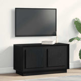 TV Cabinet 80 x 35 x 45 cm Black oak Engineered wood 862130