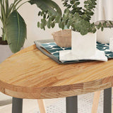 Table Top Light Brown 100x50x4 cm Solid Wood Oak Oval 4009050