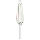Garden Parasol 230 x 230 cm Polyester Rectangular Cream 42036177