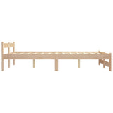 Bed Frame without Mattress Solid Pine Wood 160x200 cm 321995