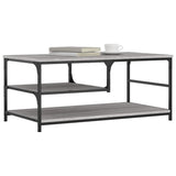 Coffee Table Grey Sonoma 90x49x40 cm Engineered Wood 835312