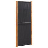3-Panel Room Divider Black 210x180 cm 319179